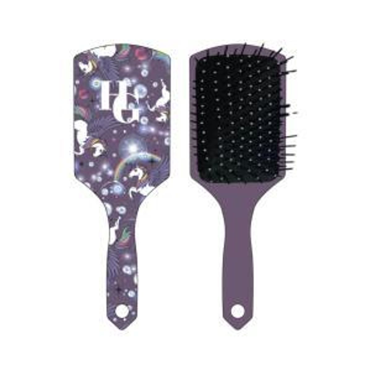 Man- og halebørste med enhjørning motiv Montana grape