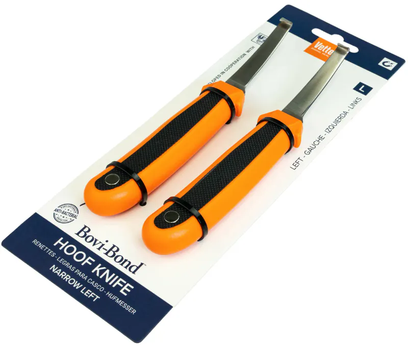 Klauvkniv fra Vettec Bovi-Bond, 2pk. Venstre