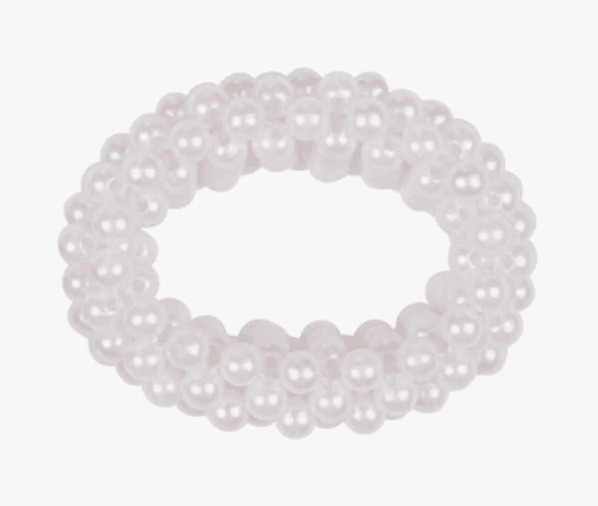 Hår scrunchie med perler