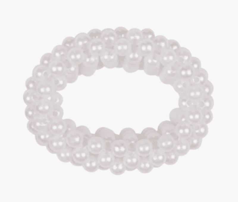 Hår scrunchie med perler